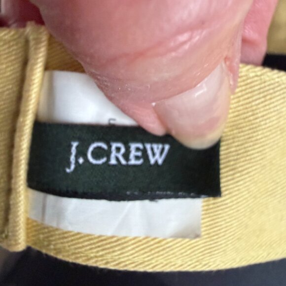 J. Crew yellow belt with pink flamingos and a silver buckle size M/L - Picture 6 of 8